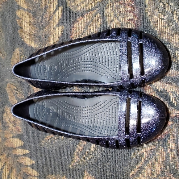 CROCS Other - Crocs Adrina II Girls' Glitter Flat Shoes